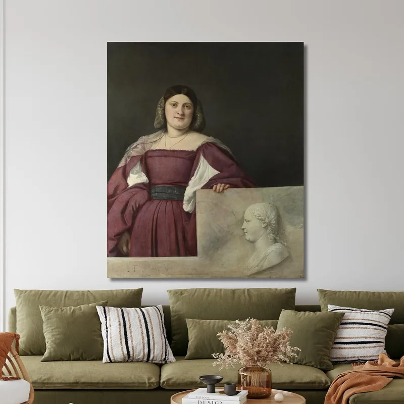 Ritratto Di Signora La Schiavona Titian Tiziano Vecellio