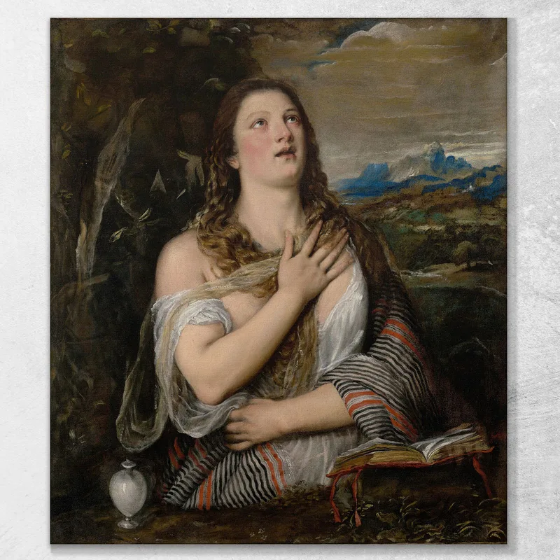 The Penitent Magdalene Titian Tiziano Vecellio