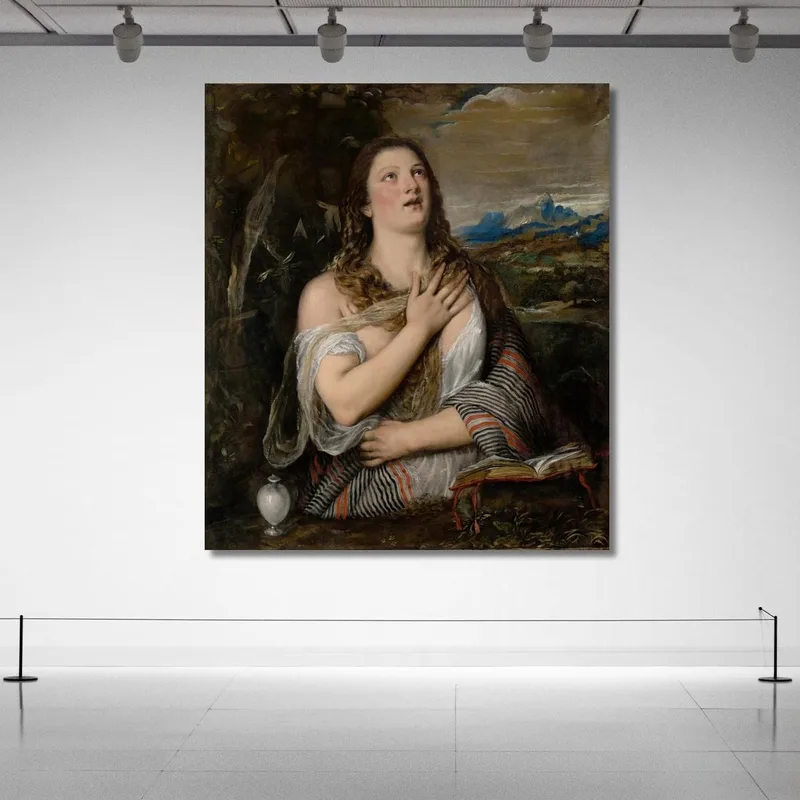 The Penitent Magdalene Titian Tiziano Vecellio