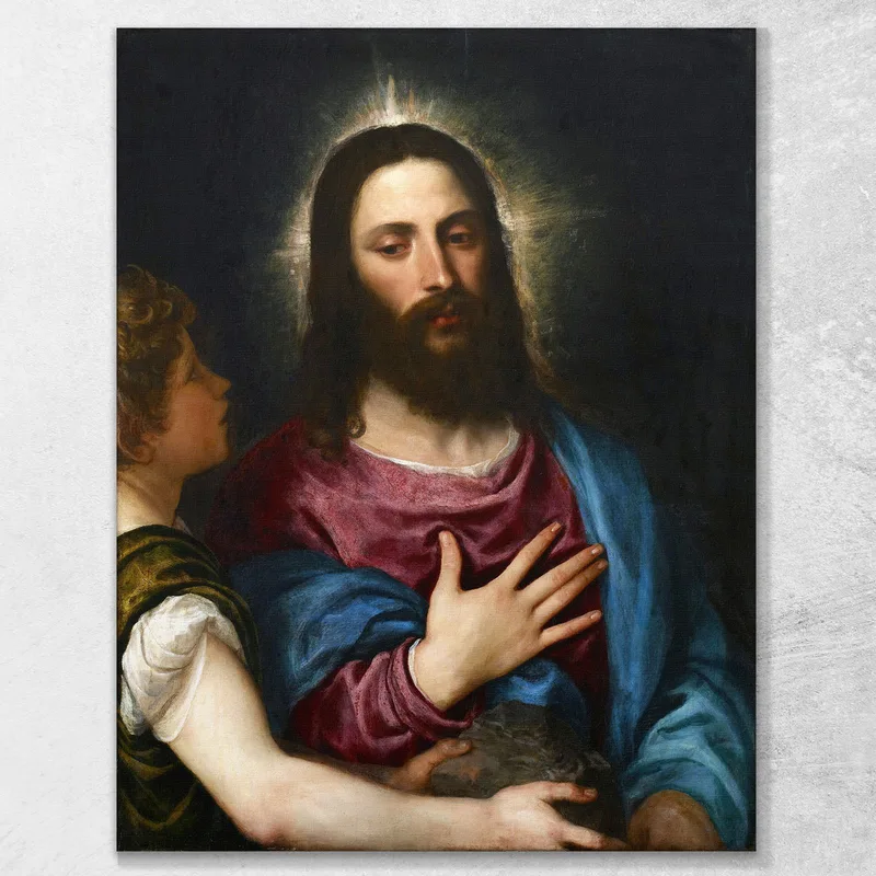 Die Versuchung Christi Titian Tiziano Vecellio