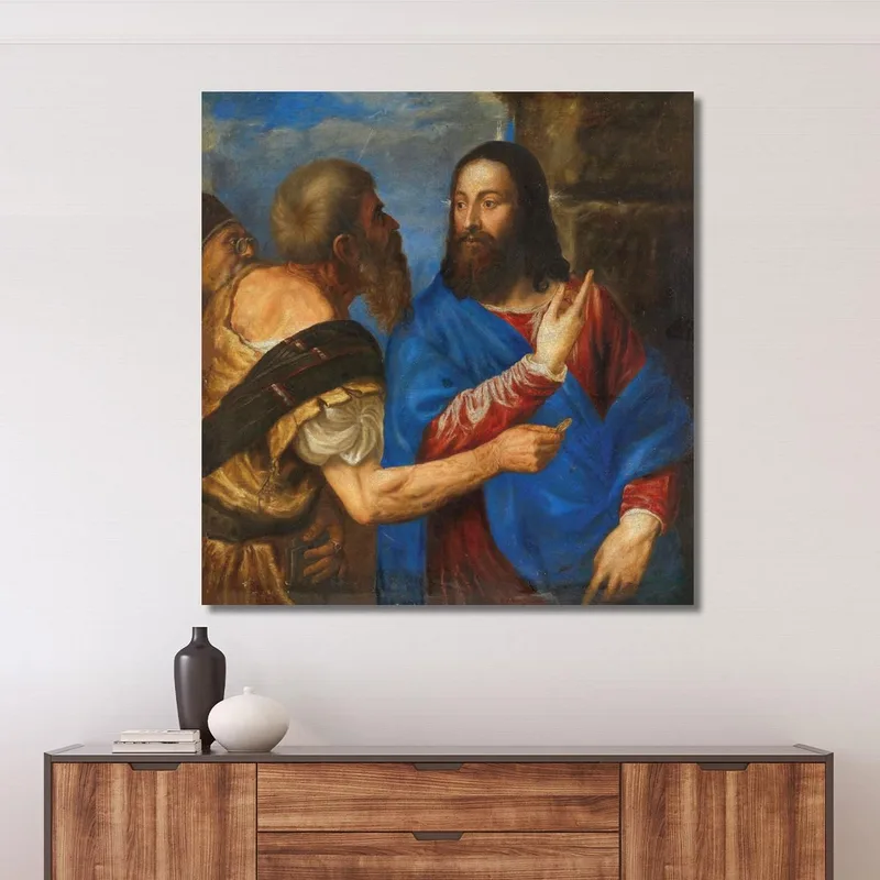 Das Tributgeld Titian Tiziano Vecellio