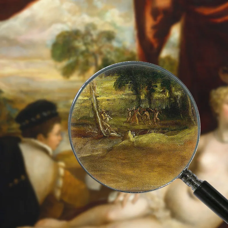 Venus And The Lute Player Titian Tiziano Vecellio