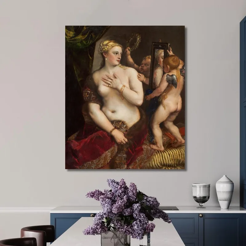 Venus With A Mirror Titian Tiziano Vecellio
