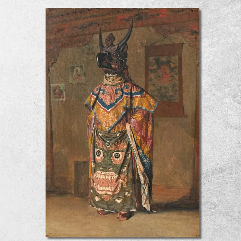 Un Lama Budista En Un Banquete En El Monasterio De Pemionchi, Sikkim Vasily Vereshchagin cuadro en lienzo