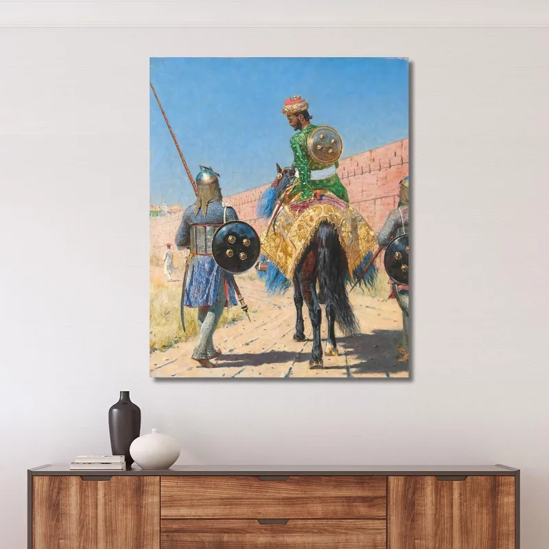 Mounted Warrior In Jaipur Vasily Vereshchagin