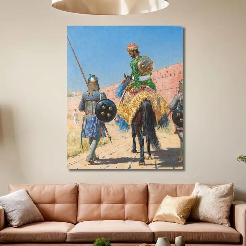 Mounted Warrior In Jaipur Vasily Vereshchagin