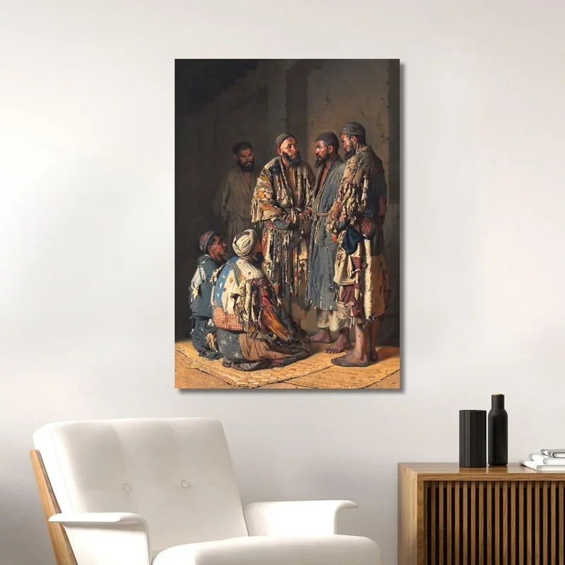 Políticos En La Tienda De Opio. Taskent Vasily Vereshchagin
