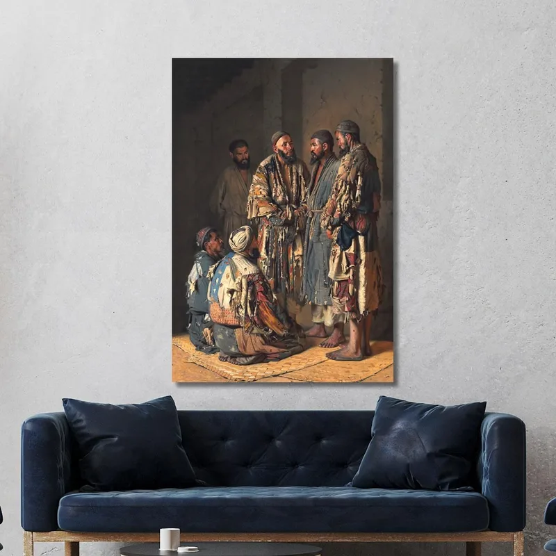 Políticos En La Tienda De Opio. Taskent Vasily Vereshchagin