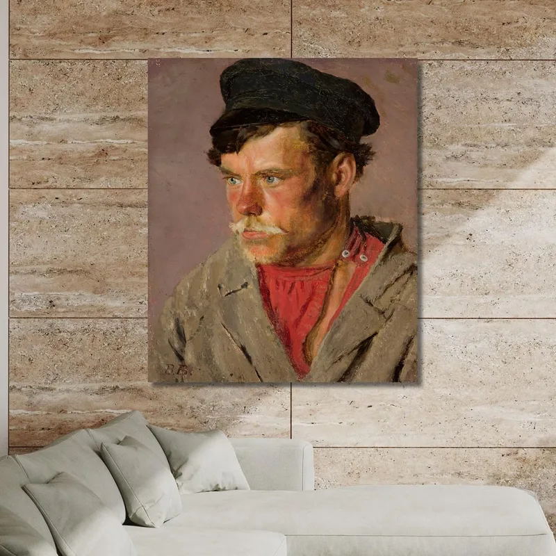 Étude D'Une Tête De Paysan Vasily Vereshchagin