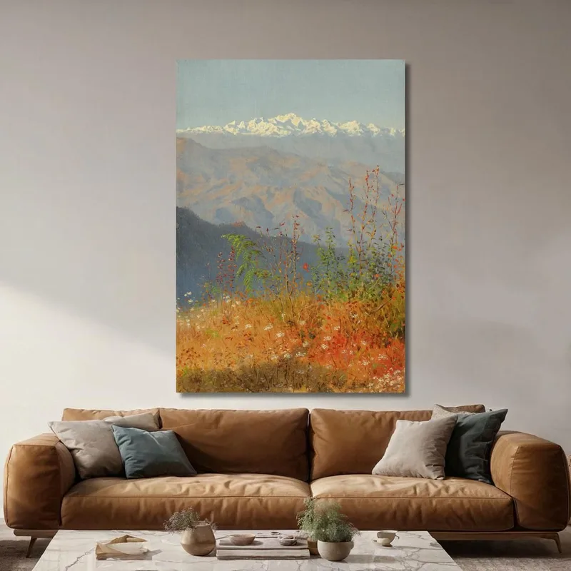 Puesta De Sol En El Himalaya Vasily Vereshchagin