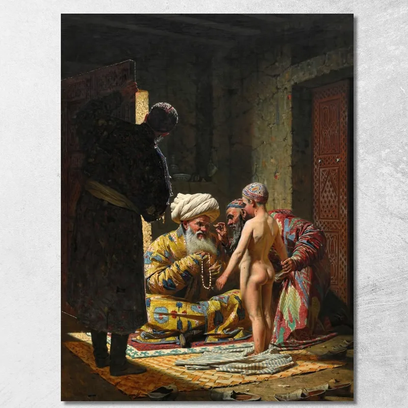 La Vendita Del Bambino Schiavo Vasily Vereshchagin quadro stampa su tela