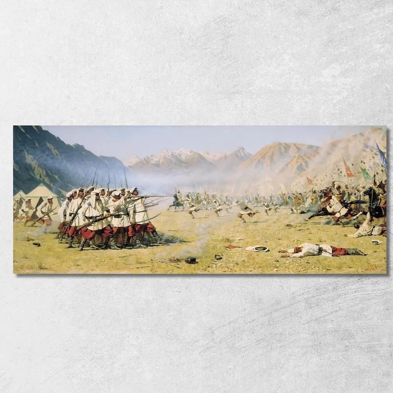 Attaccano Senza Saperlo Vasily Vereshchagin quadro stampa su tela