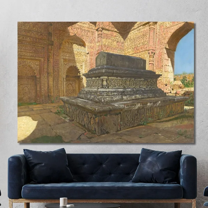 Tomba Del Sultano Iltutmysh Nella Vecchia Delhi Vasily Vereshchagin