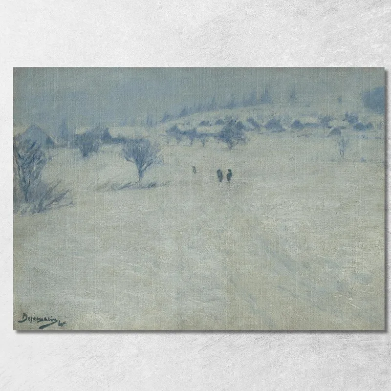 Paesaggio Invernale Vasily Vereshchagin quadro stampa su tela