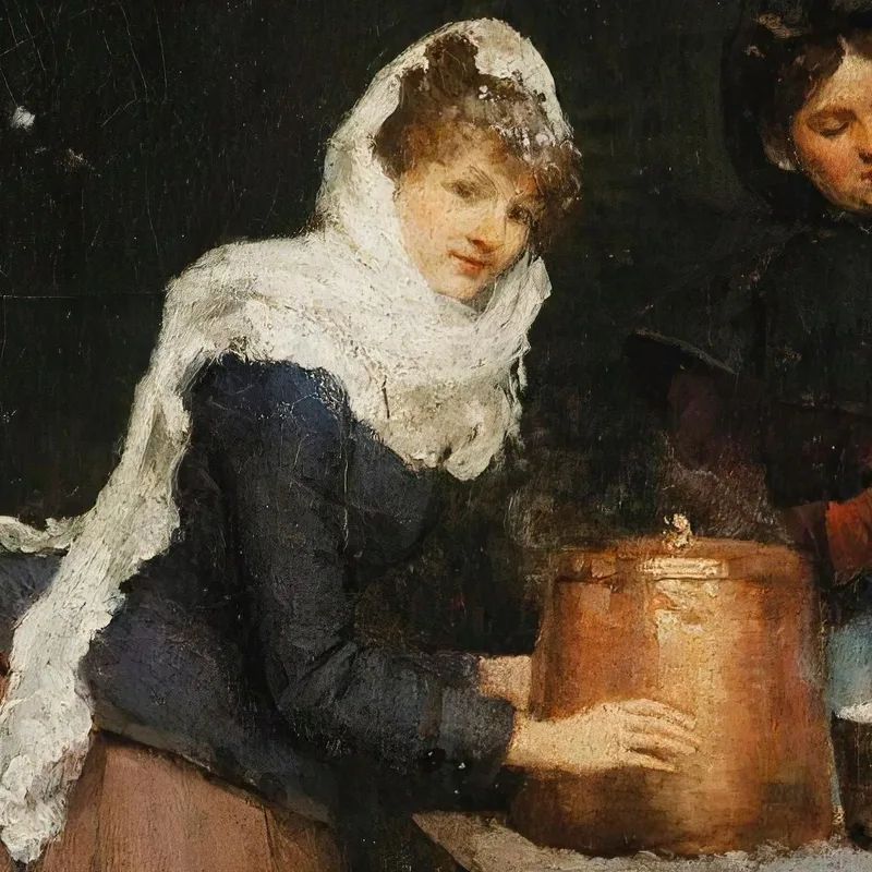 Lechera En Invierno Victor Gabriel Gilbert