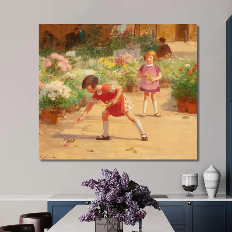 Recogiendo Flores Victor Gabriel Gilbert