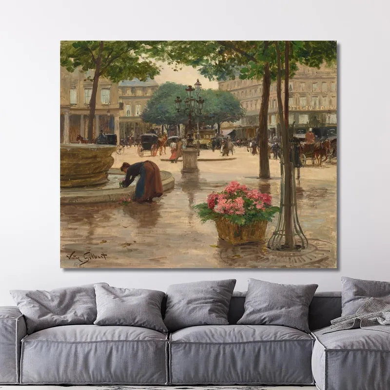 La Plaza Del Théâtre Français Victor Gabriel Gilbert