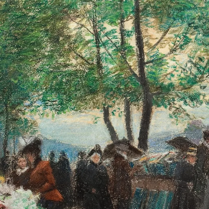 Mercanti Sulle Rive Della Senna, Parigi Victor Gabriel Gilbert
