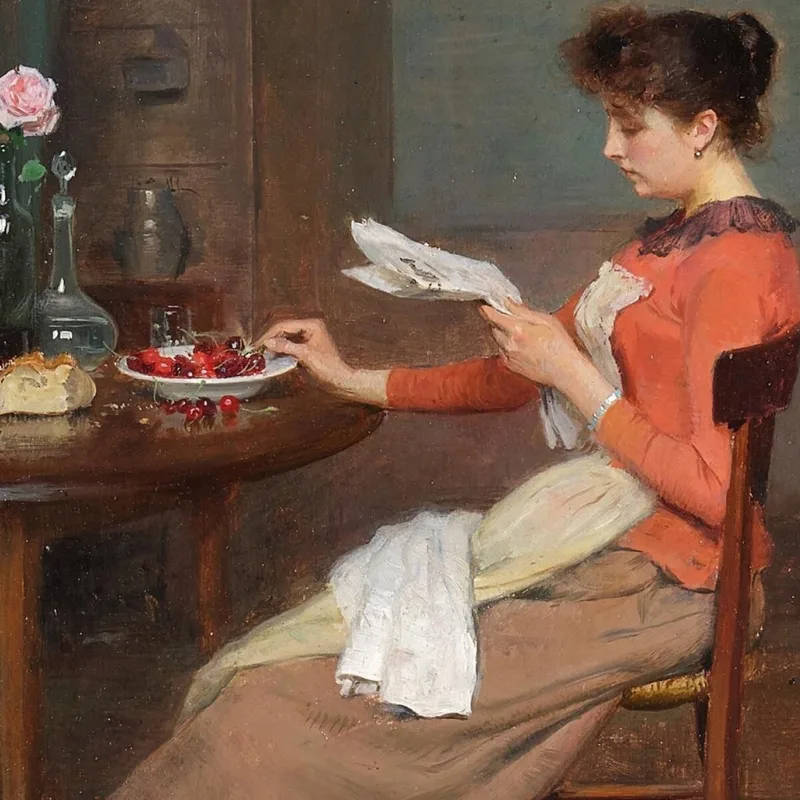 Leyendo Las Noticias Victor Gabriel Gilbert