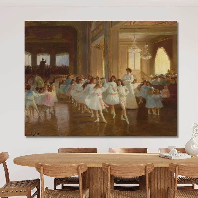 La Presentación De Danza Infantil En El Casino De Dieppe Victor Gabriel Gilbert