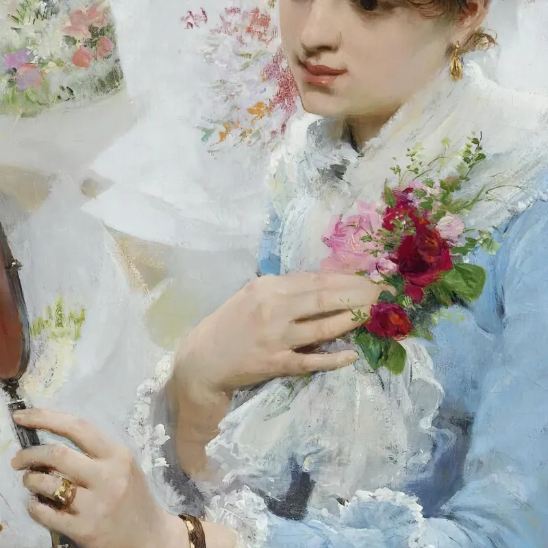 La Vendedora De Flores Victor Gabriel Gilbert