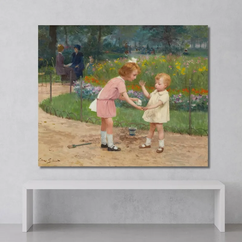 Los Jardines De Luxemburgo Victor Gabriel Gilbert