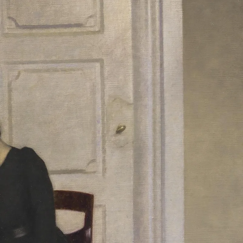 Una Stanza Nella Casa Dell'Artista In Strandgade, Copenaghen, Con La Moglie Dell'Artista Vilhelm Hammershøi