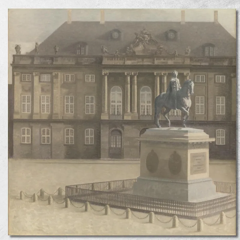 Amalienborg Square Copenhagen Vilhelm Hammershøi canvas print