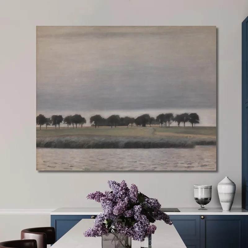 Esquisse Pour "Solregn. Gentofte Sø" Vilhelm Hammershøi