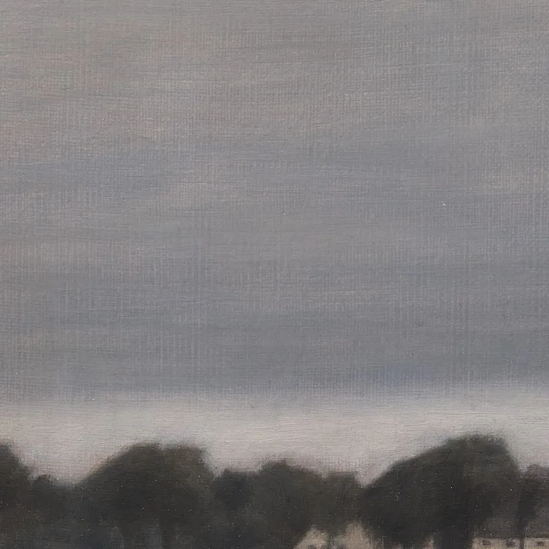 Esquisse Pour "Solregn. Gentofte Sø" Vilhelm Hammershøi