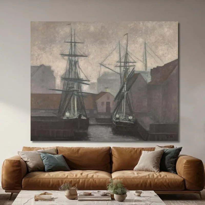 Molo Del Commercio Della Groenlandia, Christianshavn, Copenaghen Vilhelm Hammershøi