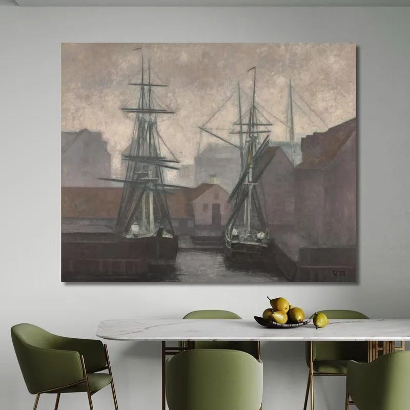 Molo Del Commercio Della Groenlandia, Christianshavn, Copenaghen Vilhelm Hammershøi