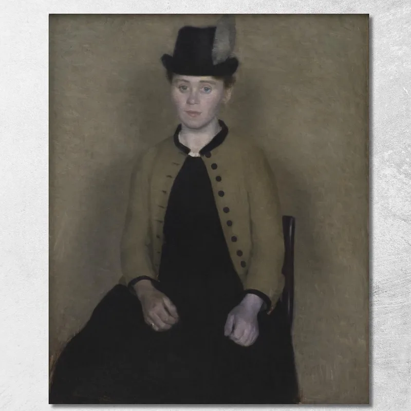 Ida Ilsted, Later The Artist'S Wife Vilhelm Hammershøi canvas print
