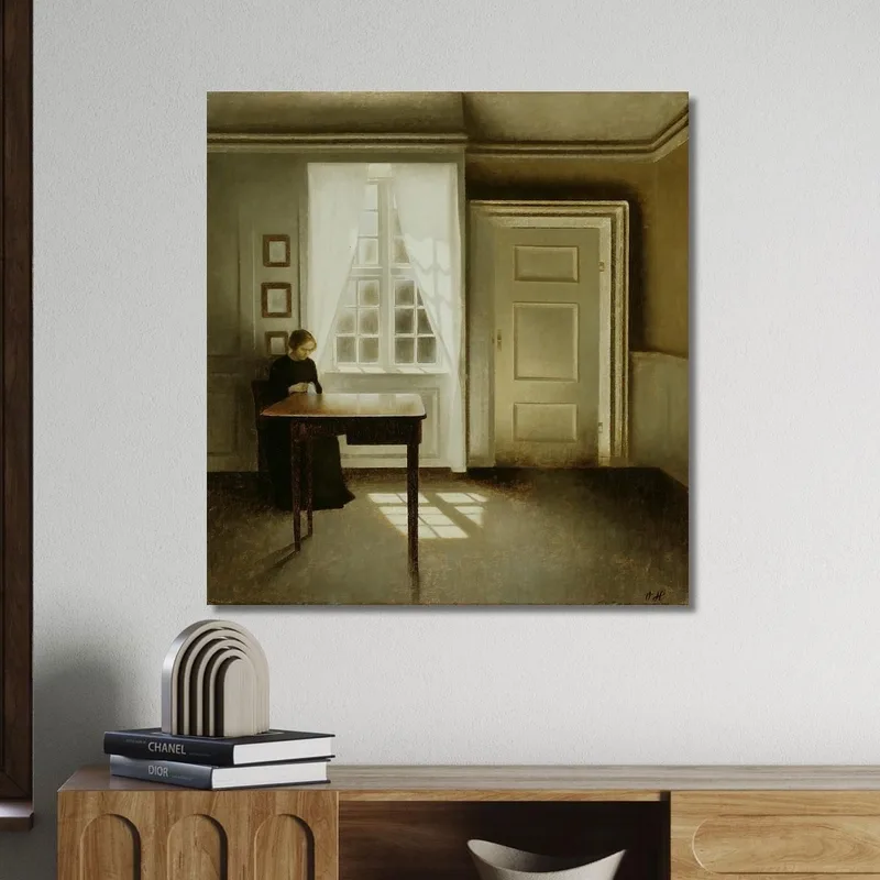 Intérieur Avec Une Dame Vilhelm Hammershøi