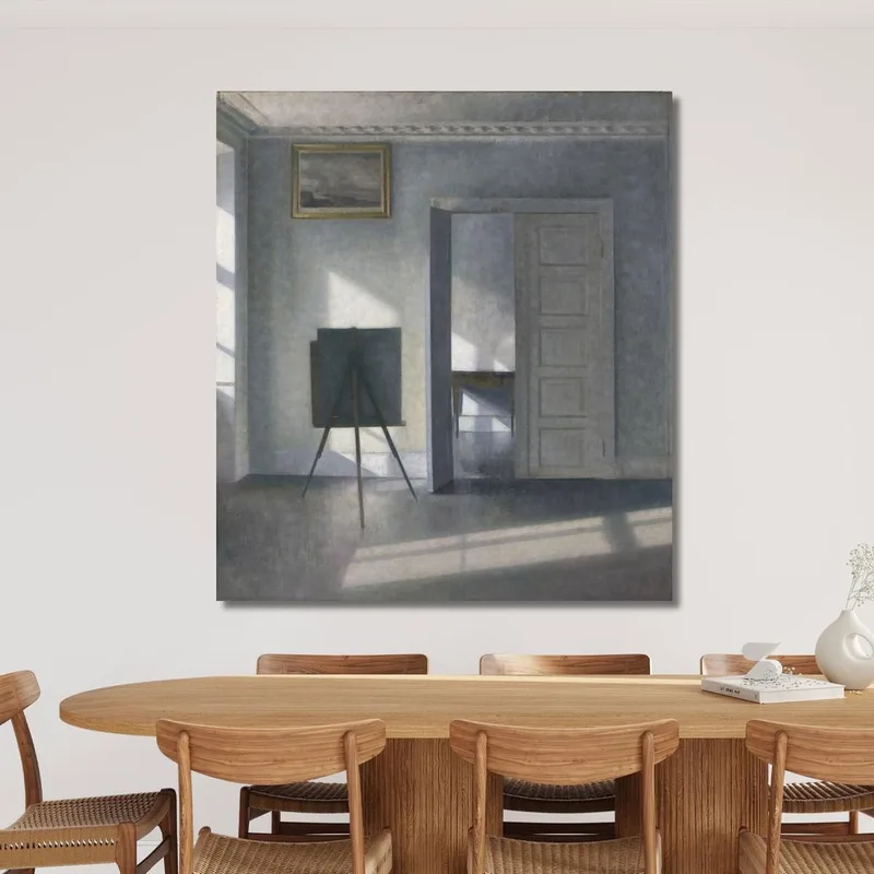 Interior Con Un Caballete Bredgade 25 Vilhelm Hammershøi