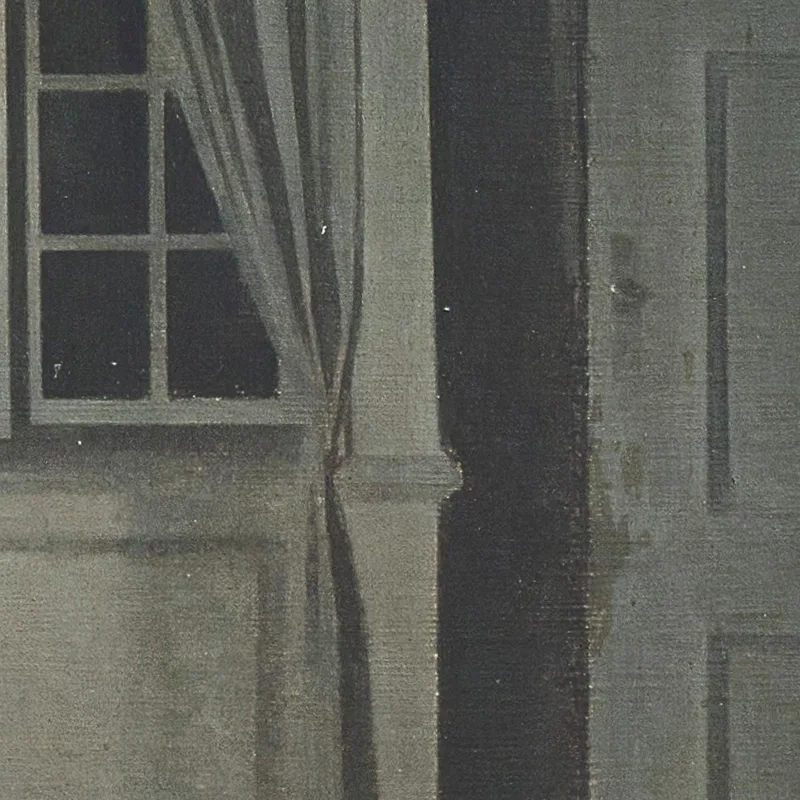 Interno Con Due Candele Vilhelm Hammershøi