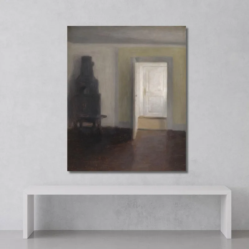 Interno. Una Vecchia Stufa Vilhelm Hammershøi