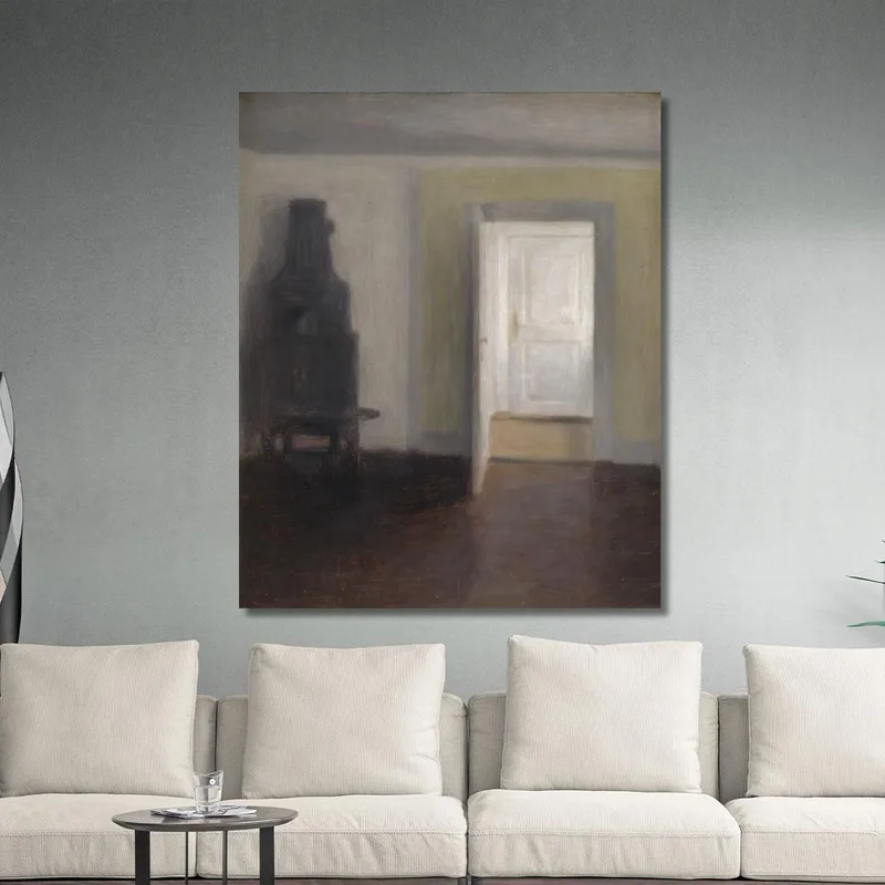 Interno. Una Vecchia Stufa Vilhelm Hammershøi
