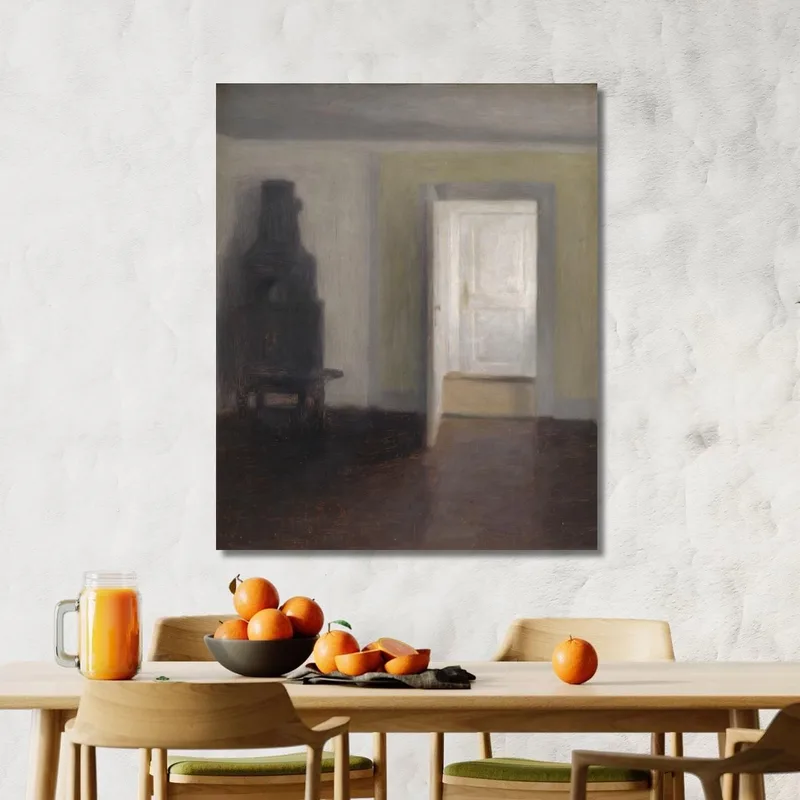 Interno. Una Vecchia Stufa Vilhelm Hammershøi