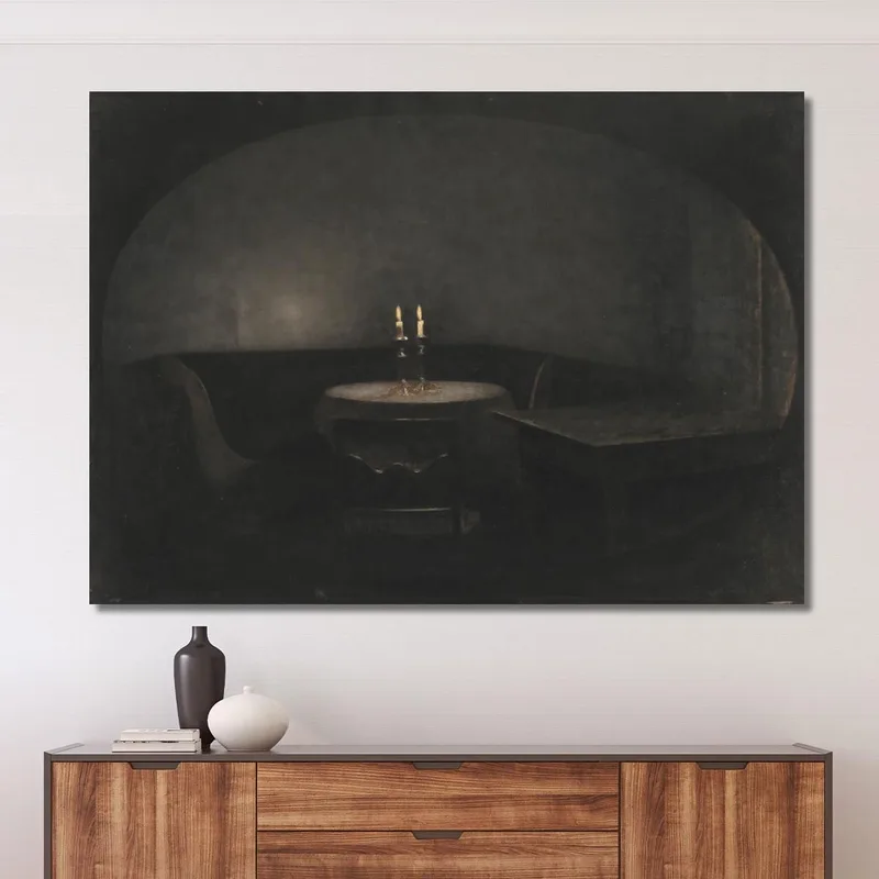 Interno. Luce Artificiale Vilhelm Hammershøi