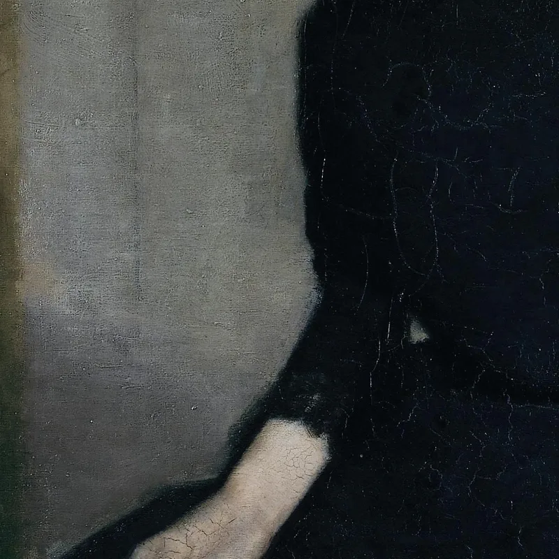 Ritratto Di Una Giovane Donna (La Sorella Dell'Artista, Anna Hammershøi) Vilhelm Hammershøi