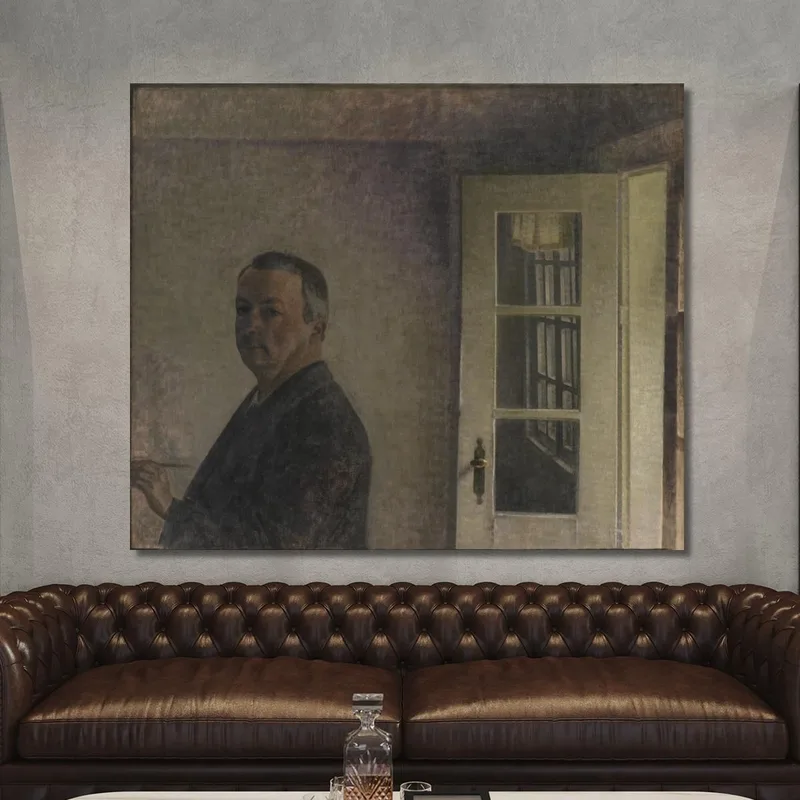 Autoritratto. Il Cottage Spurveskjul A Sorgenfri, A Nord Di Copenaghen Vilhelm Hammershøi