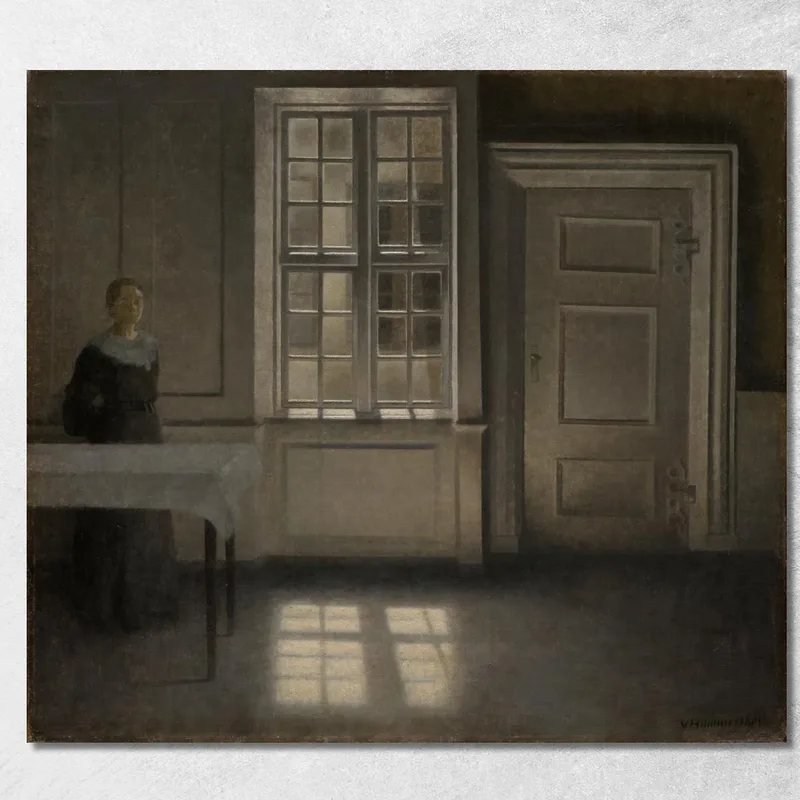 Strandgade Ensoleillé Vilhelm Hammershøi tableau impression sur toile