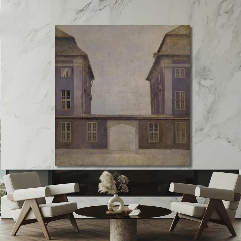 Gli Edifici Della Compagnia Asiatica Visti Da St. Annæ Street Vilhelm Hammershøi