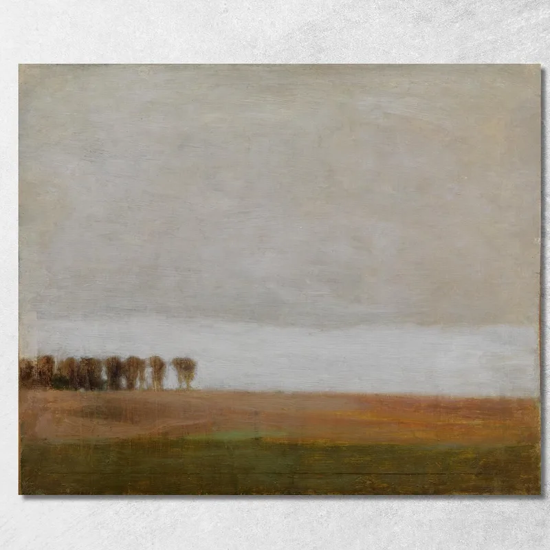 Vue De Jaegersborg Allé. Gentofte, Au Nord De Copenhague Vilhelm Hammershøi tableau impression sur toile