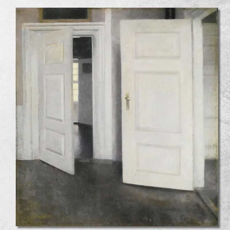 Portes Blanches, Strandgade 30 Vilhelm Hammershøi tableau impression sur toile