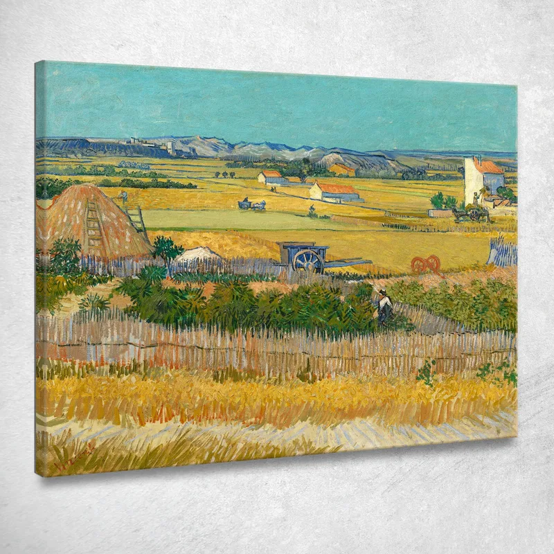 Il Raccolto Vincent van Gogh quadro stampa su tela