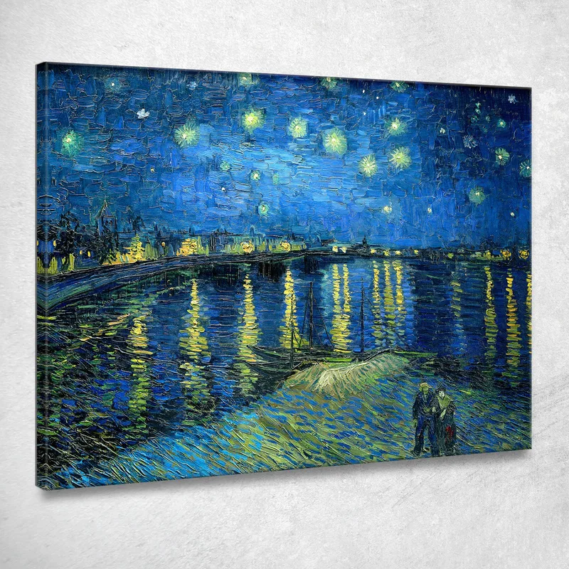 La Notte Stellata Sul Rodano Vincent van Gogh quadro stampa su tela
