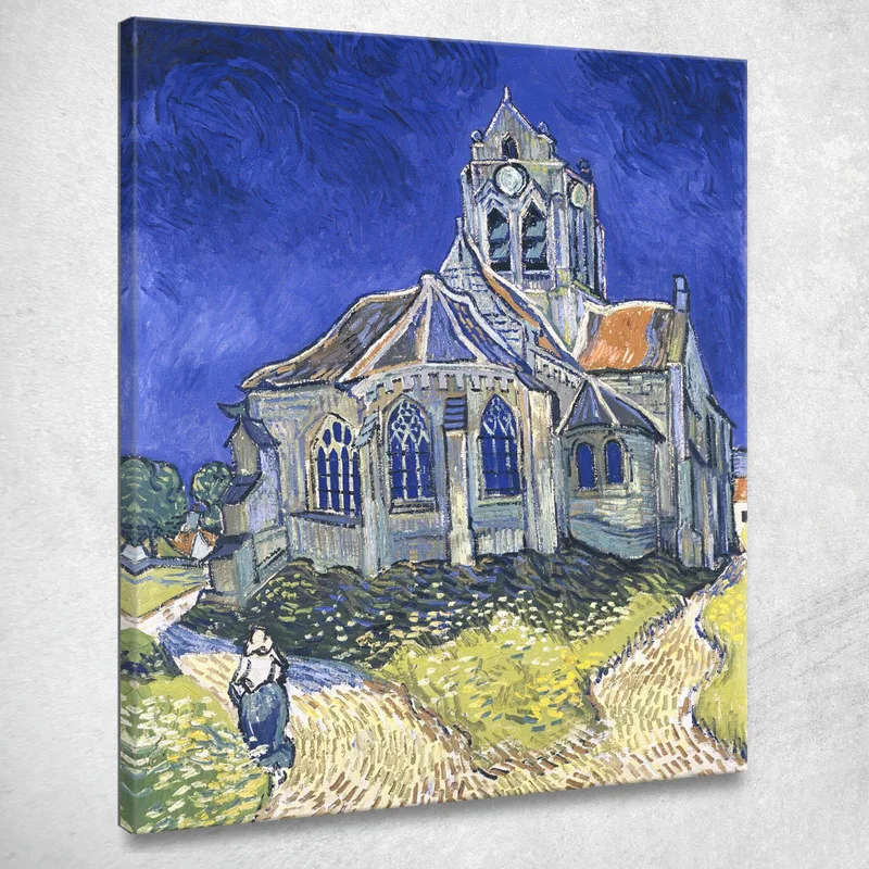 La Chiesa Di Auvers Vincent van Gogh quadro stampa su tela