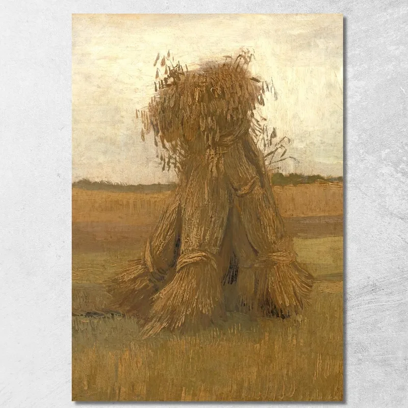 Sheaves Of Wheat In A Field Vincent van Gogh
